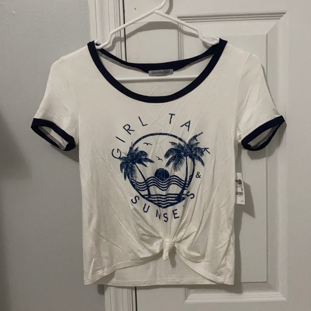 BRAND NEW Charlotte Russe Cropped T-Shirt